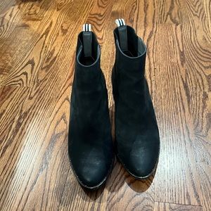Dr. Scholls Mania Black Wedge Booties